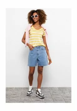 LC WAIKIKI V Neck Striped Long Sleeve T-Shirt 10 LC WAIKIKI V Neck Striped Long Sleeve T-Shirt -LC WAIKIKI popular shop lc waikiki 9632 3555716 4