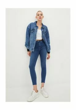 LC WAIKIKI Shirt Collar Straight Denim Jacket -LC WAIKIKI popular shop lc waikiki 9636 4245716 4