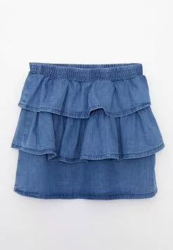 LC WAIKIKI Elastic Waist Frill Detailed Girl Jean Skirt -LC WAIKIKI popular shop lc waikiki 9646 7226726 2