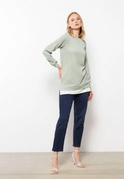 LC WAIKIKI Crew Neck Straight Long Sleeve Women's Tunic