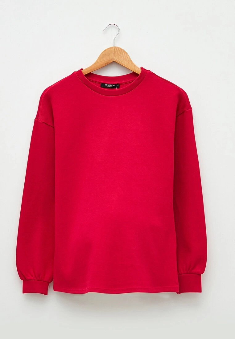 LC WAIKIKI Crew Neck Plain Long Sleeve Cotton Maternity Sweatshirt 5 LC WAIKIKI Crew Neck Plain Long Sleeve Cotton Maternity Sweatshirt - Image 3