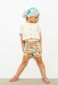 LC WAIKIKI Crew Neck Short Sleeved Baby Girl Blouse And Shorts 2-Pack Set -LC WAIKIKI popular shop lc waikiki 9665 0026726 3