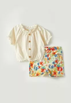 LC WAIKIKI Crew Neck Short Sleeved Baby Girl Blouse And Shorts 2-Pack Set -LC WAIKIKI popular shop lc waikiki 9665 0026726 4