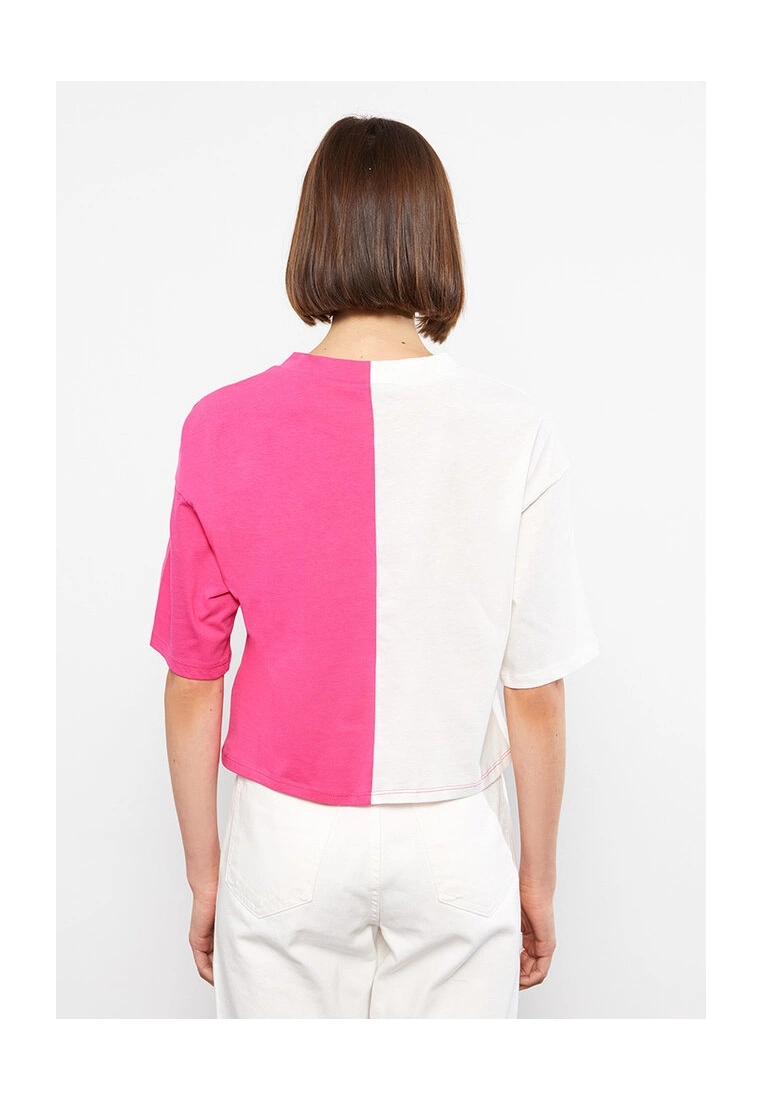 LC WAIKIKI Color Block Short Sleeves Cotton T-Shirt 4 LC WAIKIKI Color Block Short Sleeves Cotton T-Shirt - Image 2