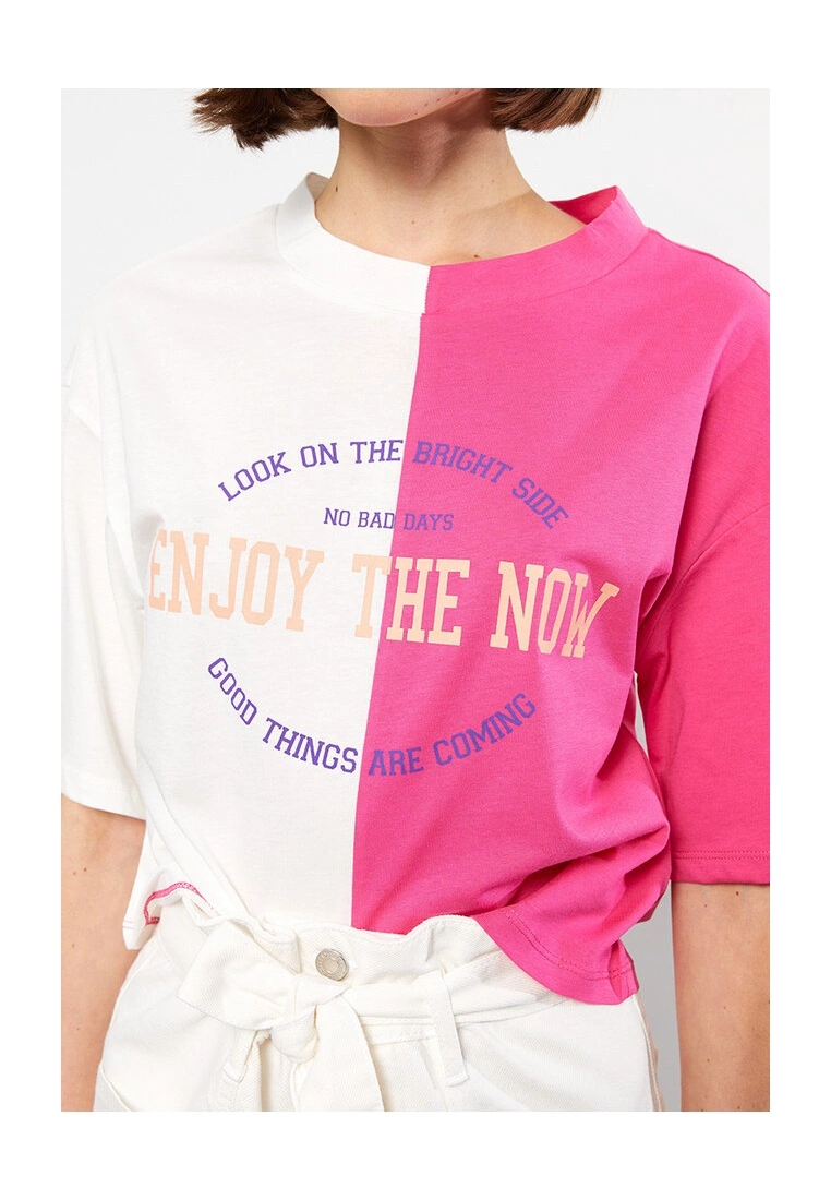 LC WAIKIKI Color Block Short Sleeves Cotton T-Shirt 5 LC WAIKIKI Color Block Short Sleeves Cotton T-Shirt - Image 3