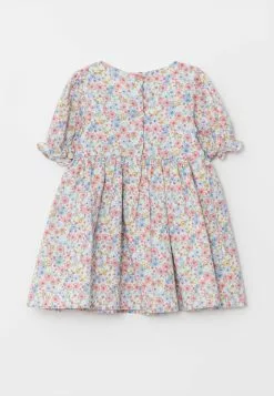 LC WAIKIKI Square Collar Short Sleeve Printed Baby Girl Dress And Crown 2 Piece Set -LC WAIKIKI popular shop lc waikiki 9713 3709726 2