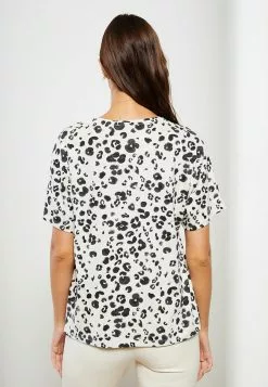 LC WAIKIKI Crew Neck Patterned Short Sleeve Cotton Women's T-Shirt -LC WAIKIKI popular shop lc waikiki 9718 1319726 5