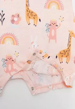 LC WAIKIKI Crew Neck Printed Cotton Baby Girl Jumpsuit -LC WAIKIKI popular shop lc waikiki 9719 9309726 2