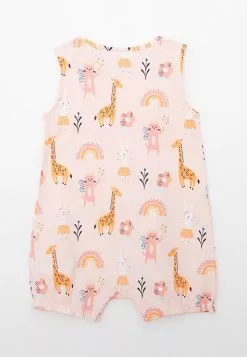 LC WAIKIKI Crew Neck Printed Cotton Baby Girl Jumpsuit -LC WAIKIKI popular shop lc waikiki 9719 9309726 3