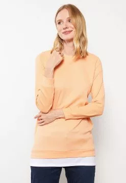LC WAIKIKI Crew Neck Straight Long Sleeve Women's Tunic