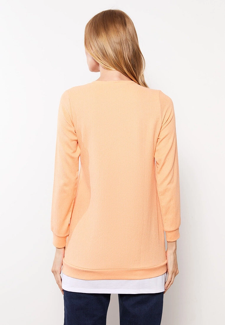 LC WAIKIKI Crew Neck Straight Long Sleeve Women's Tunic 7 LC WAIKIKI Crew Neck Straight Long Sleeve Women's Tunic - Image 5