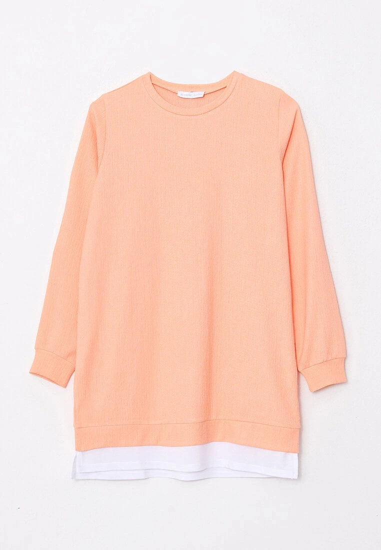 LC WAIKIKI Crew Neck Straight Long Sleeve Women's Tunic 8 LC WAIKIKI Crew Neck Straight Long Sleeve Women's Tunic - Image 6