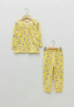 LC WAIKIKI Crew Neck Long Sleeve 101 Dalmatians Cotton Baby Girl Pajamas Set 2 Pack