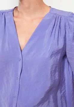 LC WAIKIKI V Neck Plain Tencel Women's Shirt -LC WAIKIKI popular shop lc waikiki 9738 3319726 4