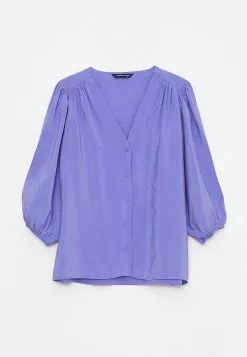 LC WAIKIKI V Neck Plain Tencel Women's Shirt -LC WAIKIKI popular shop lc waikiki 9738 3319726 6