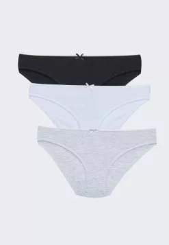 LC WAIKIKI Women's Plain Bikini Panties 3 Pack