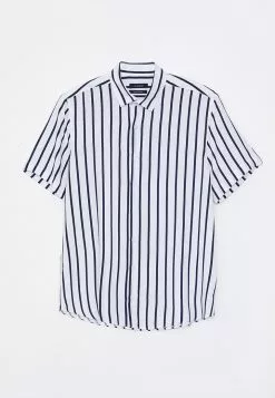 LC WAIKIKI Regular Fit Short Sleeve Striped Viscose Men's Shirt -LC WAIKIKI popular shop lc waikiki 9808 8794236 7